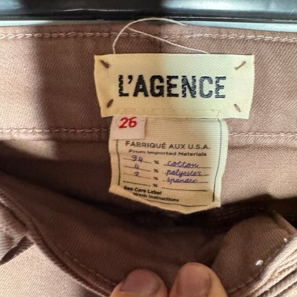 L'agence Margot High Rise Skinny Jean Pine Bark 26 - Picture 3 of 4